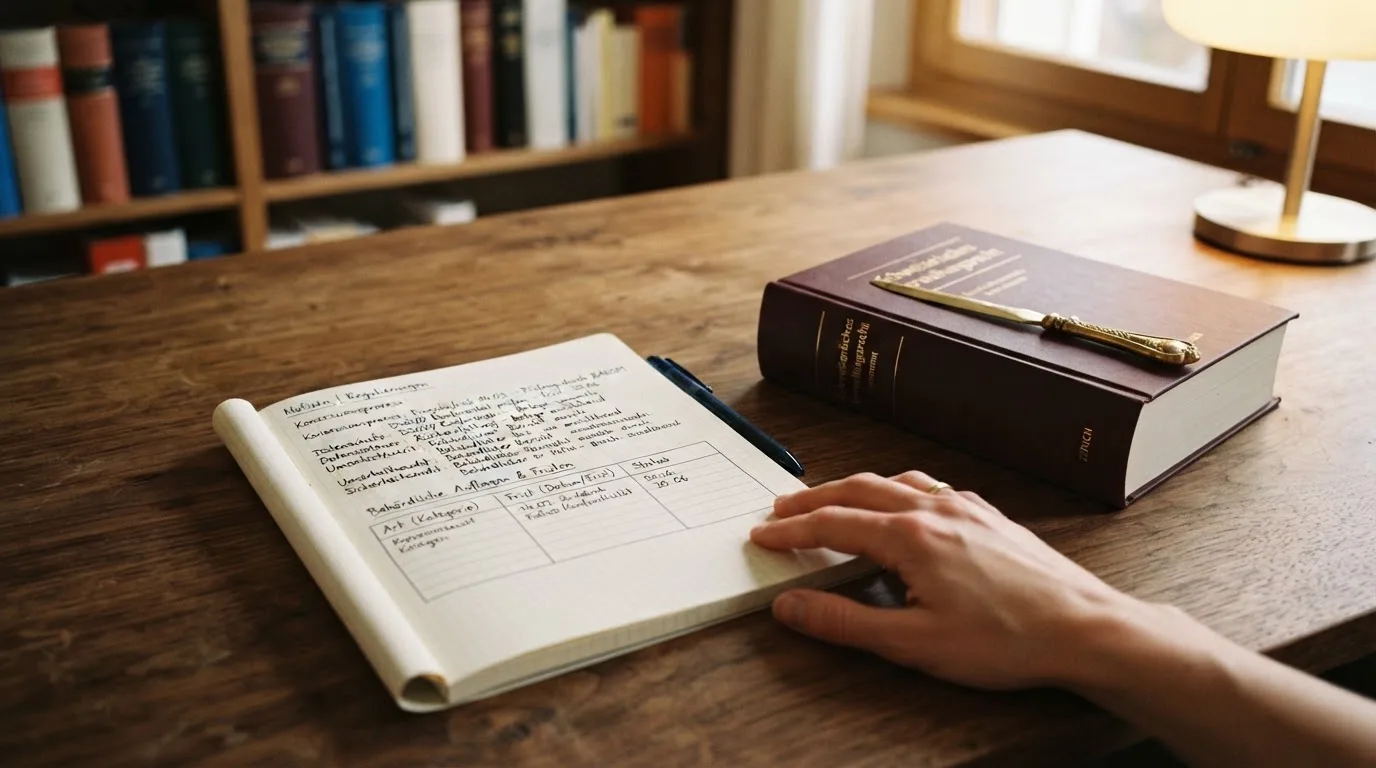 Amtliches Schreiben mit Stempel auf einem Schreibtisch neben einem Gesetzbuch — beste auszahlungsquote online casino