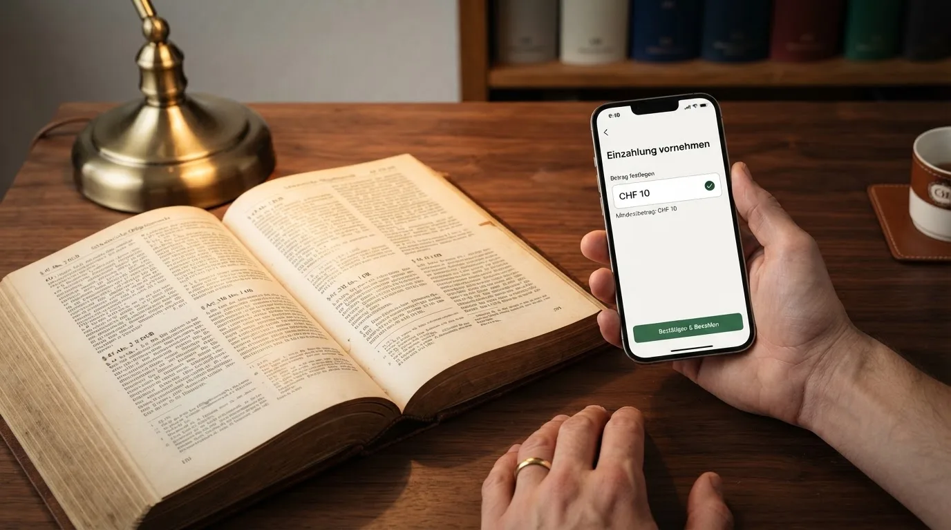 Amtliches Schreiben mit Stempel auf einem Schreibtisch neben einem Gesetzbuch — bitcoin cash casino vergleich