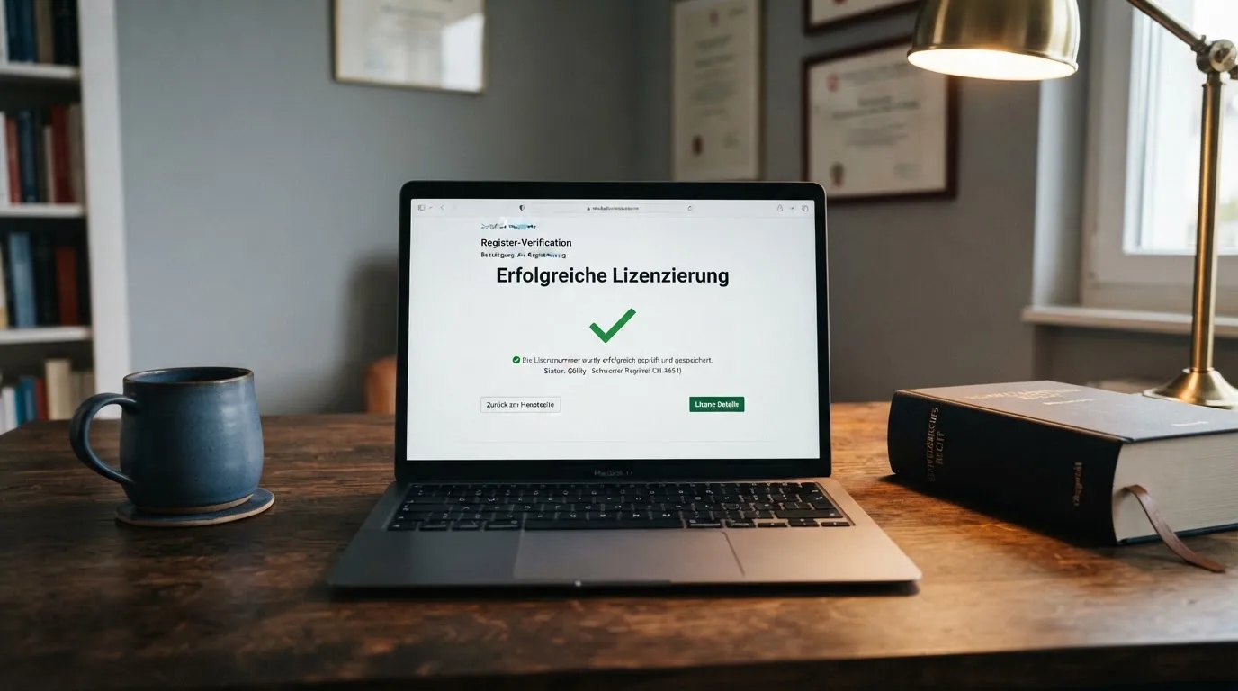 Amtliches Schreiben mit Stempel auf einem Schreibtisch neben einem Gesetzbuch — online casino einzahlungsbonus